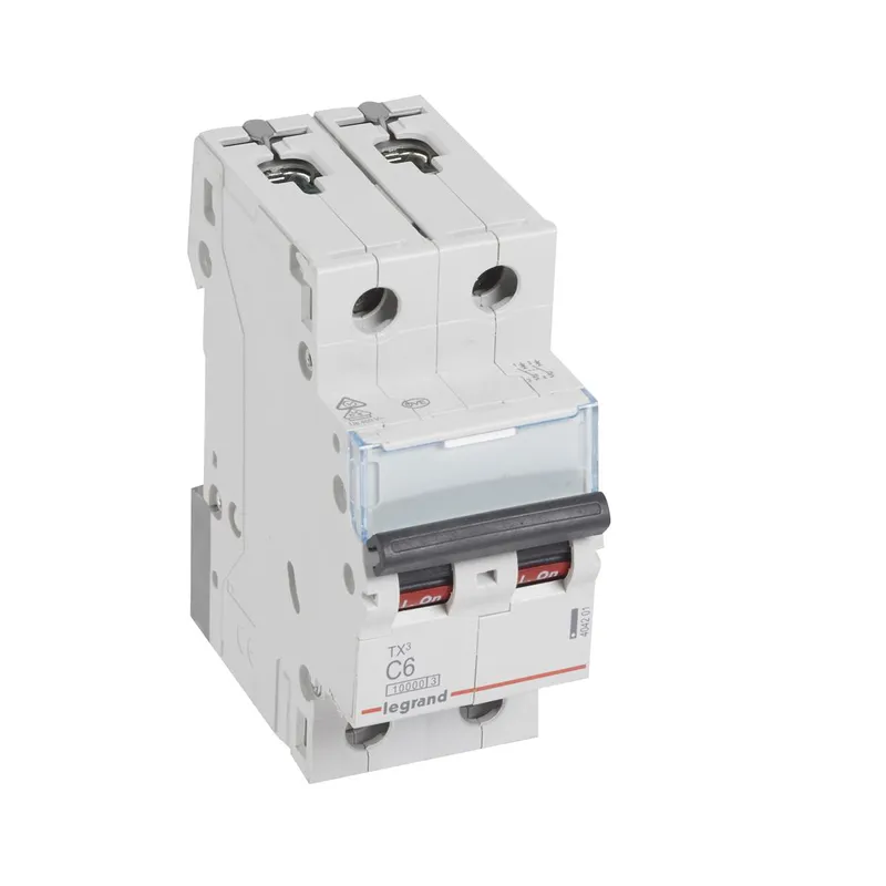 Legrand Leitungsschutzschalter, Automat 404201 TX3 C6A 2P 10KA 2M