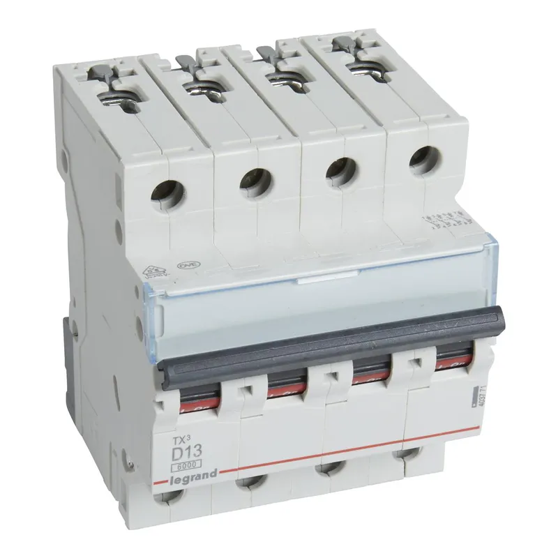 Legrand Leitungsschutzschalter, Automat 403771 TX3 D13A 4P 6KA 4M