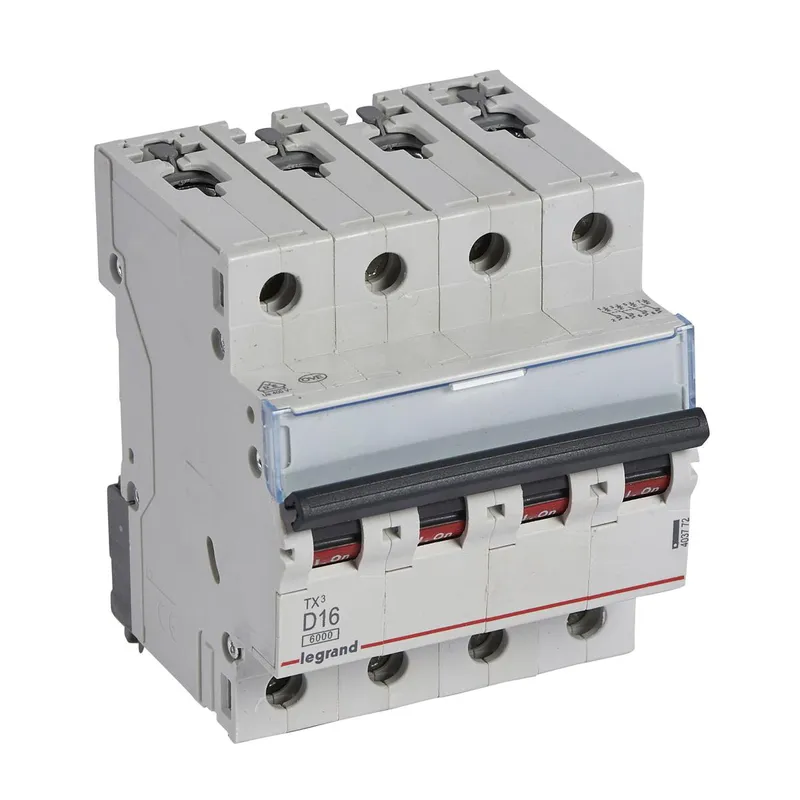 Legrand Leitungsschutzschalter, Automat 403772 TX3 D16A 4P 6KA 4M