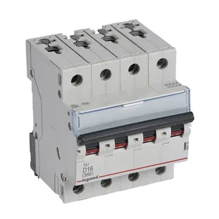Legrand Leitungsschutzschalter, Automat 403772 TX3 D16A 4P 6KA 4M