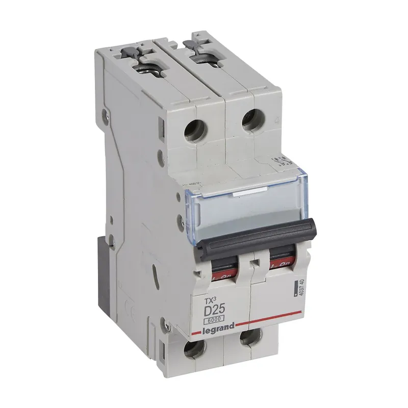 Legrand Leitungsschutzschalter, Automat 403740 TX3 D25A 2P 6KA 2M