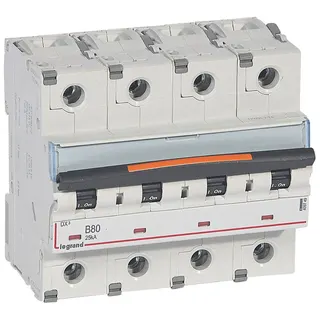 Legrand Leitungsschutzschalter, Automat 409749 DX3 B80A 4P 25KA 6M