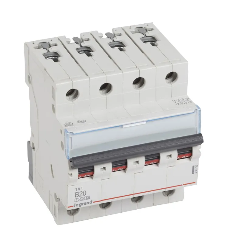 Legrand Leitungsschutzschalter, Automat 404155 TX3 B20A 4P 10KA 4M