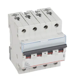 Legrand Leitungsschutzschalter, Automat 404155 TX3 B20A 4P 10KA 4M