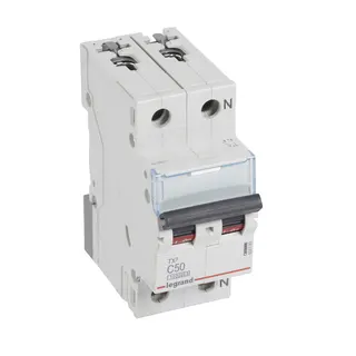 Legrand Leitungsschutzschalter, Automat 404193 TX3 C50A 1P+N 10KA 2M