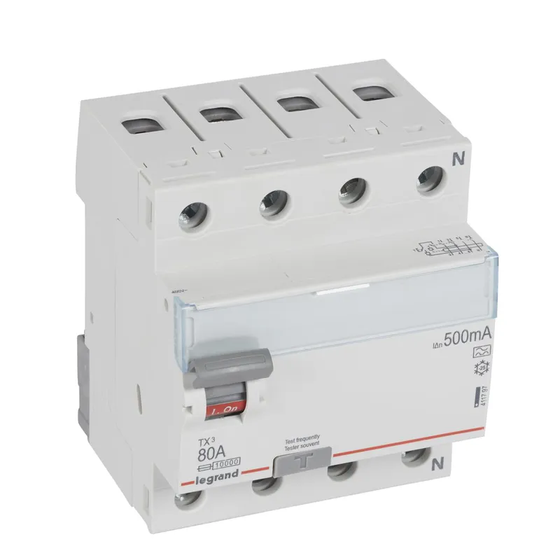 Legrand FI-Schutzschalter, FI 411797 TX3 80A 4P 500MA A