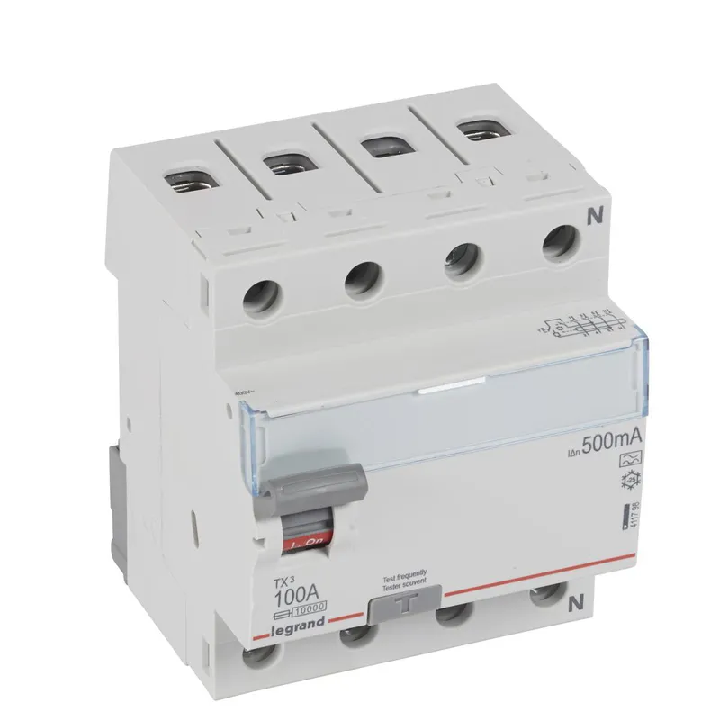 Legrand FI-Schutzschalter, FI 411798 TX3 100A 4P 500MA A