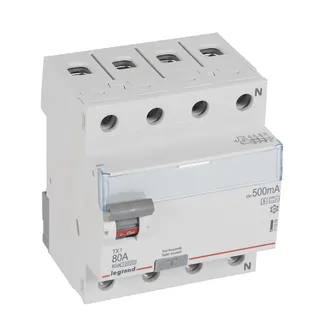 Legrand FI-Schutzschalter, FI 411809 TX3 80A 4P 500MA A-S