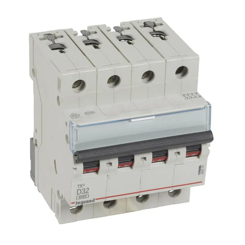 Legrand Leitungsschutzschalter, Automat 403775 TX3 D32A 4P 6KA 4M