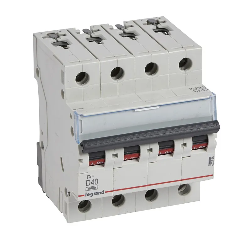 Legrand Leitungsschutzschalter, Automat 403776 TX3 D40A 4P 6KA 4M