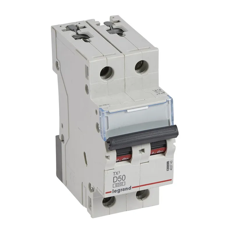 Legrand Leitungsschutzschalter, Automat 403743 TX3 D50A 2P 6KA 2M