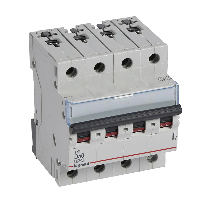 Legrand Leitungsschutzschalter, Automat 403777 TX3 D50A 4P 6KA 4M