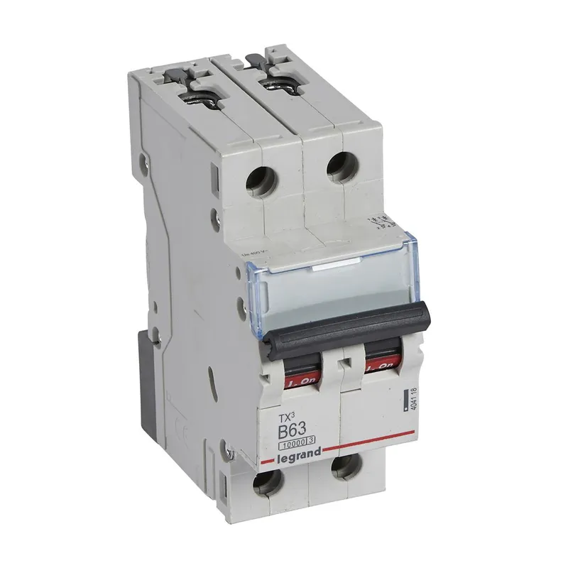 Legrand Leitungsschutzschalter, Automat 404118 TX3 B63A 2P 10KA 2M