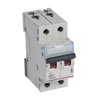 Legrand Leitungsschutzschalter, Automat 404118 TX3 B63A 2P 10KA 2M
