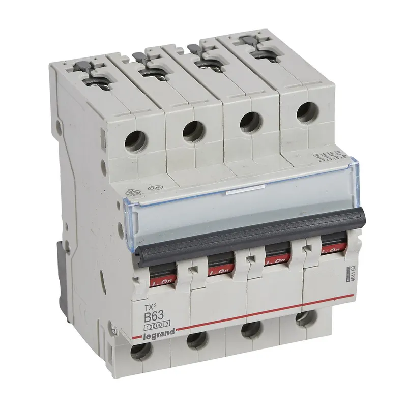 Legrand Leitungsschutzschalter, Automat 404160 TX3 B63A 4P 10KA 4M