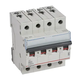 Legrand Leitungsschutzschalter, Automat 404160 TX3 B63A 4P 10KA 4M