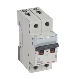 Legrand Leitungsschutzschalter, Automat 403522 TX3 C3A 2P 6KA 2M