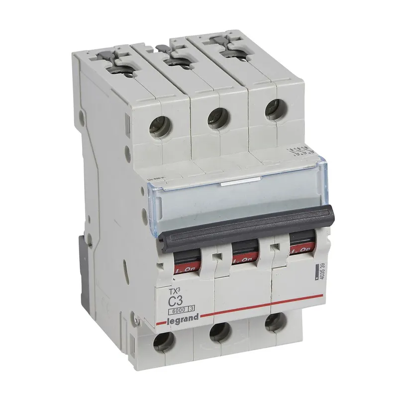 Legrand Leitungsschutzschalter, Automat 403539 TX3 C3A 3P 6KA 3M