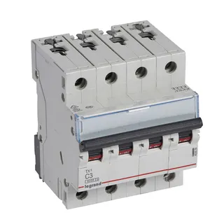 Legrand Leitungsschutzschalter, Automat 403556 TX3 C3A 4P 6KA 4M