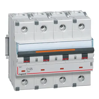 Legrand Leitungsschutzschalter, Automat 409803 DX3 C125A 4P 25KA 6M