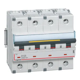Legrand Leitungsschutzschalter, Automat 409542 DX3 D125A 4P 10KA 6M