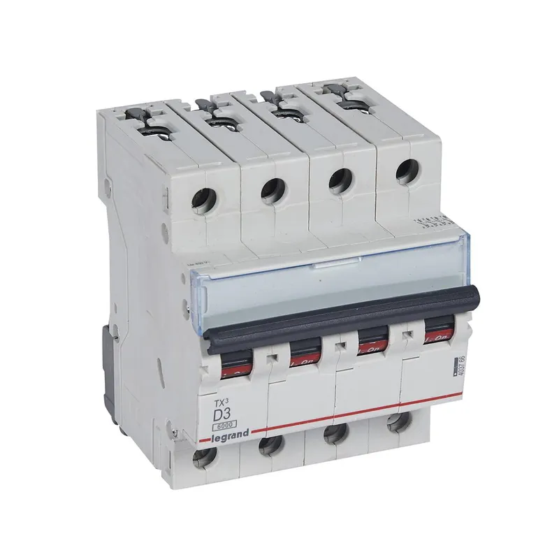 Legrand Leitungsschutzschalter, Automat 403766 TX3 D3A 4P 6KA 4M