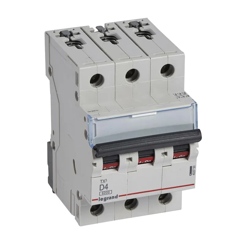 Legrand Leitungsschutzschalter, Automat 403750 TX3 D4A 3P 6KA 3M
