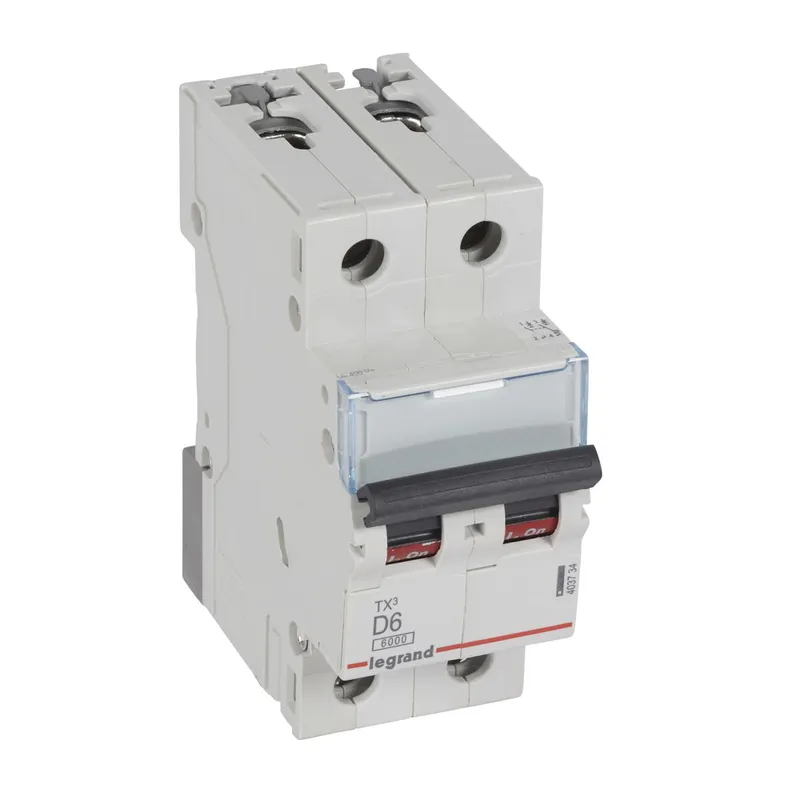 Legrand Leitungsschutzschalter, Automat 403734 TX3 D6A 2P 6KA 2M