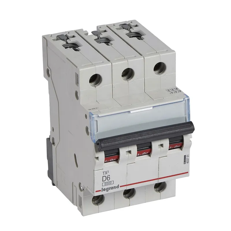 Legrand Leitungsschutzschalter, Automat 403751 TX3 D6A 3P 6KA 3M