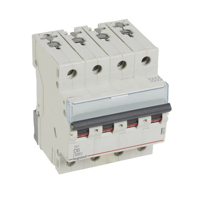 Legrand Leitungsschutzschalter, Automat 403768 TX3 D6A 4P 6KA 4M