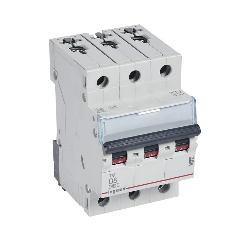 Legrand Leitungsschutzschalter, Automat 403752 TX3 D8A 3P 6KA 3M