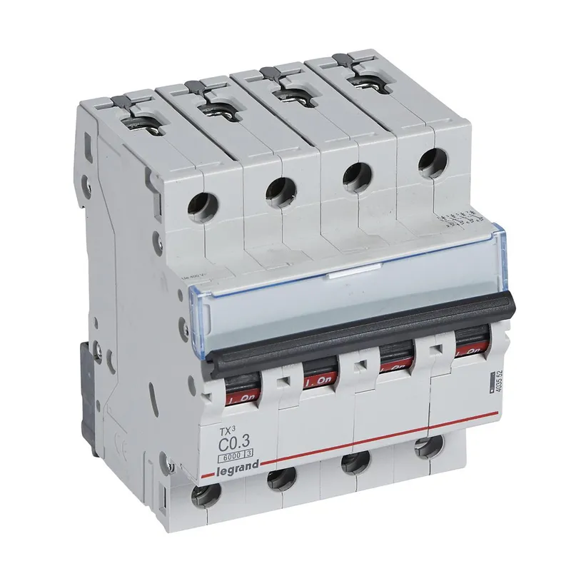 Legrand Leitungsschutzschalter, Automat 403552 TX3 C0,3A 4P 6KA 4M