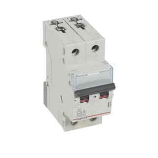 Legrand Leitungsschutzschalter, Automat 403519 TX3 C0,5A 2P 6KA 2M
