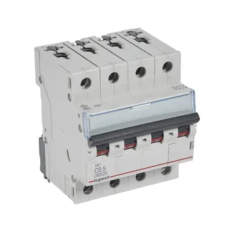 Legrand Leitungsschutzschalter, Automat 403553 TX3 C0,5A 4P 6KA 4M