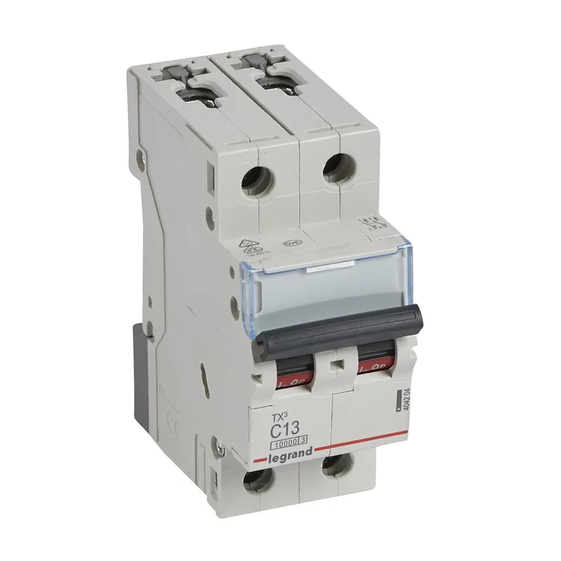 Legrand Leitungsschutzschalter, Automat 404204 TX3 C13A 2P 10KA 2M
