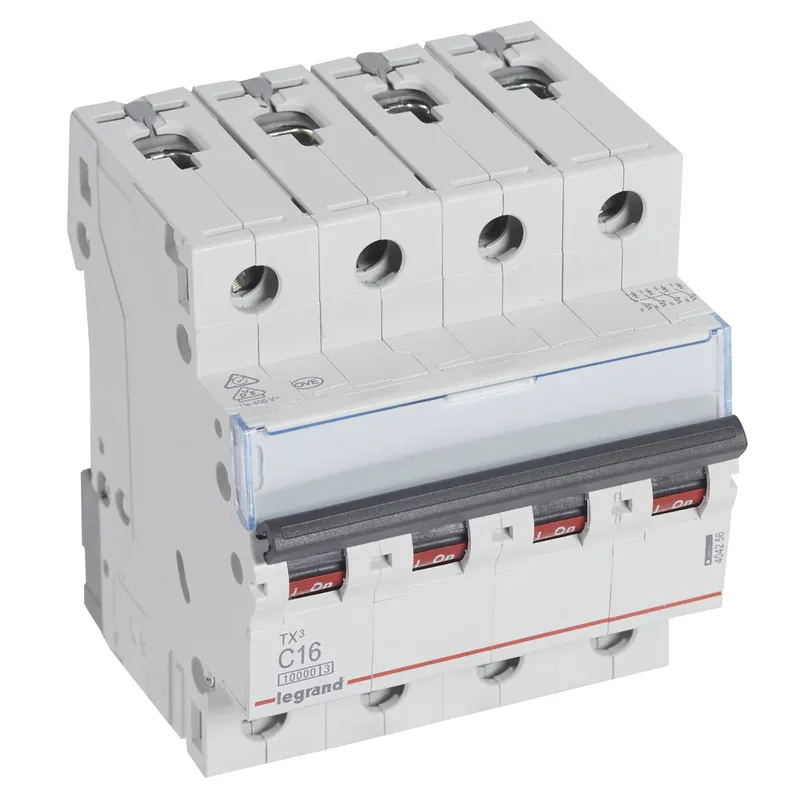 Legrand Leitungsschutzschalter, Automat 404256 TX3 C16A 4P 10KA 4M