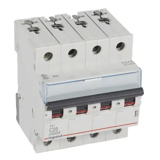 Legrand Leitungsschutzschalter, Automat 404258 TX3 C25A 4P 10KA 4M