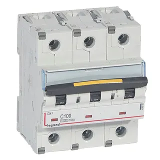 Legrand Leitungsschutzschalter, Automat 409281 DX3 C100A 3P 10KA 4,5M