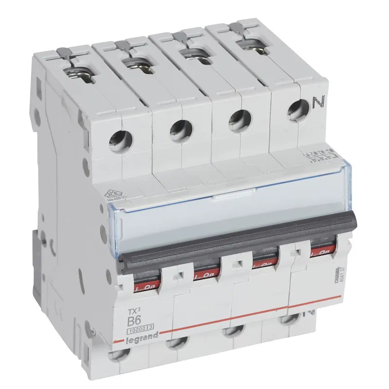 Legrand Leitungsschutzschalter, Automat 404137 TX3 B6A 3P+N 10KA 4M