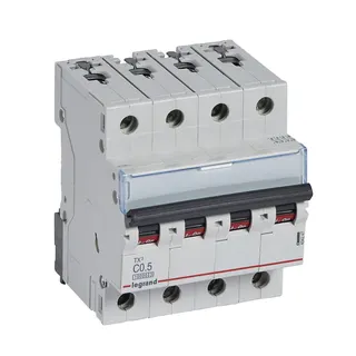 Legrand Leitungsschutzschalter, Automat 404247 TX3 C0,5A 4P 10KA 4M