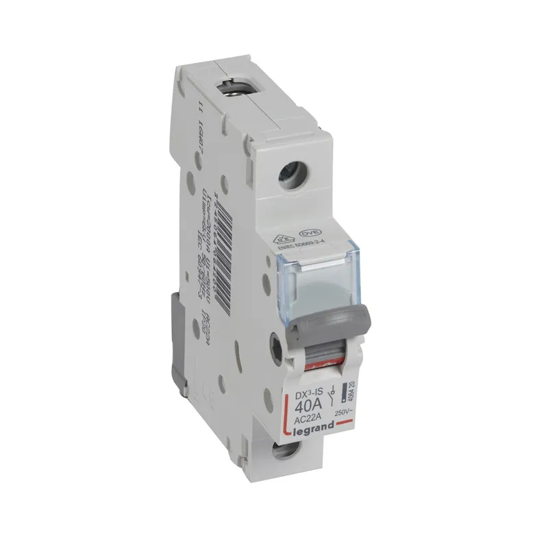 Legrand Lasttrennschalter 406420 DX3 KIPPSCH. AUS 1P 40A