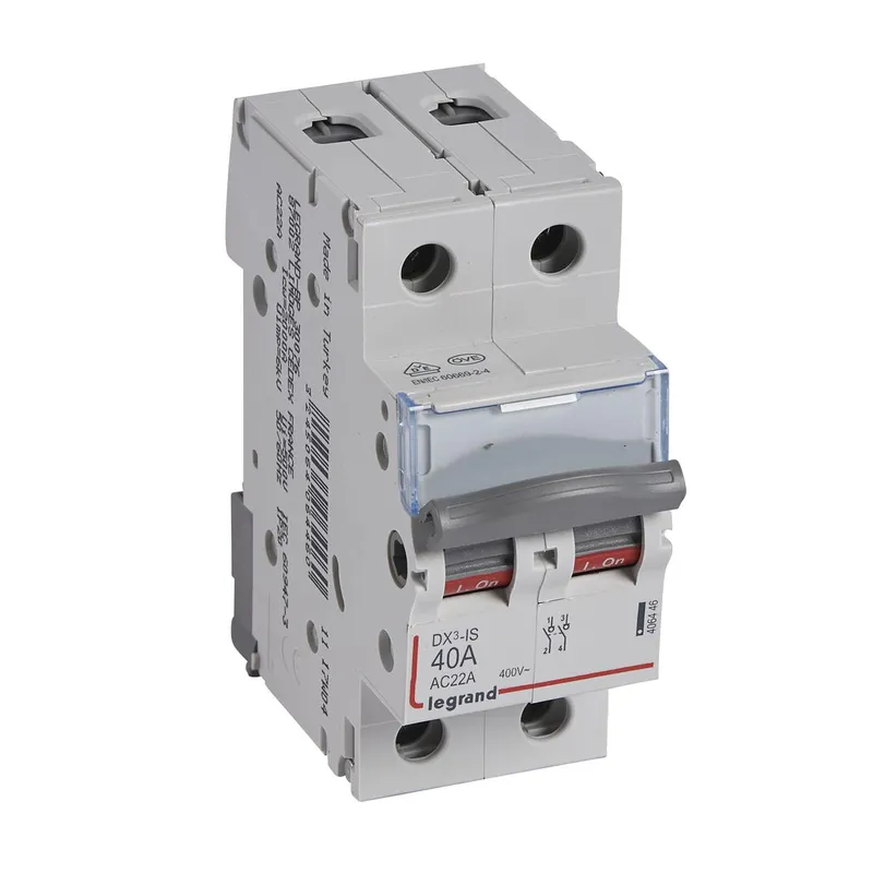 Legrand Lasttrennschalter 406446 DX3 KIPPSCH. AUS 2P 40A