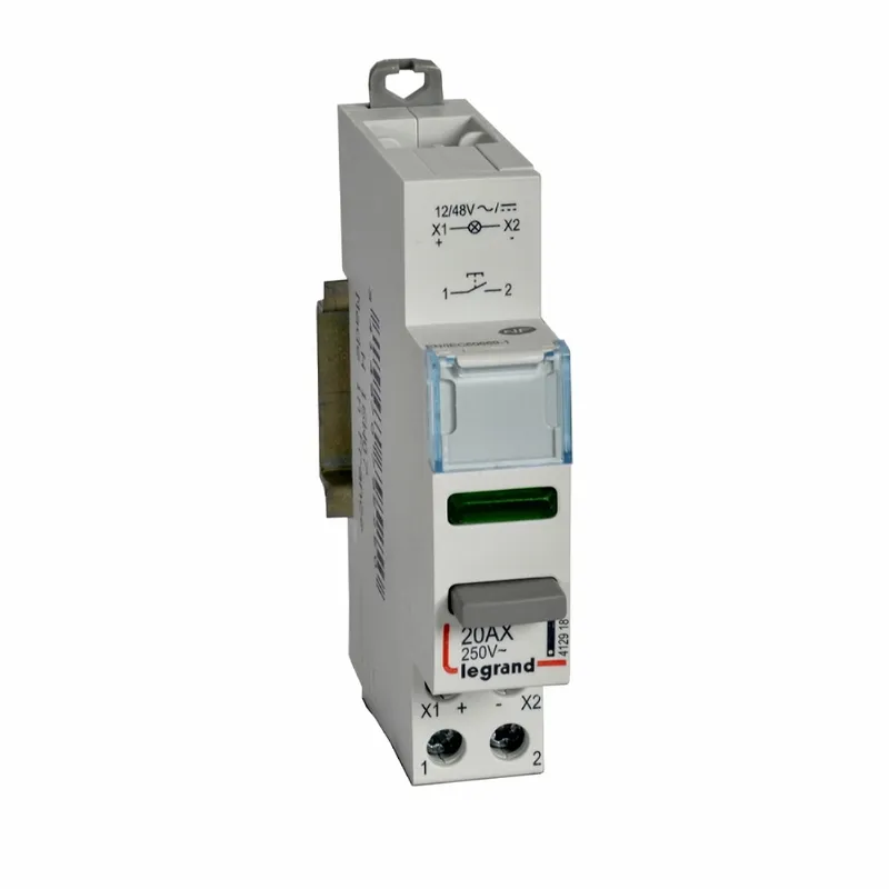 Legrand Taster 412918 CX3 20A 1S LED GN12/48V