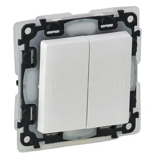 Legrand Doppelwechselschalter 752158 VLIFE IP44 UW