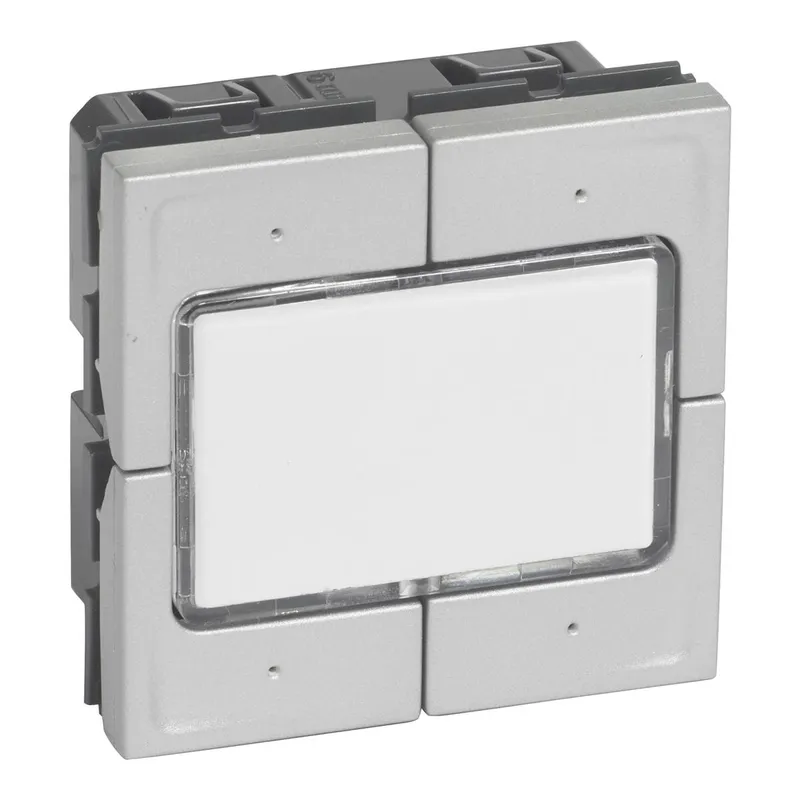 Legrand Taster Mosaic 4-f.elektronisch 2-mod 0-24V alu