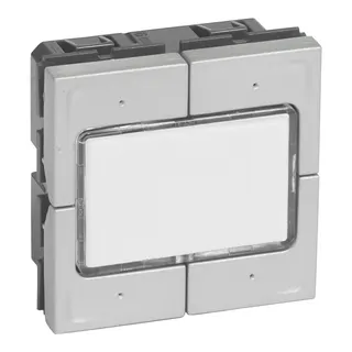 Legrand Taster Mosaic 4-f.elektronisch 2-mod 0-24V alu