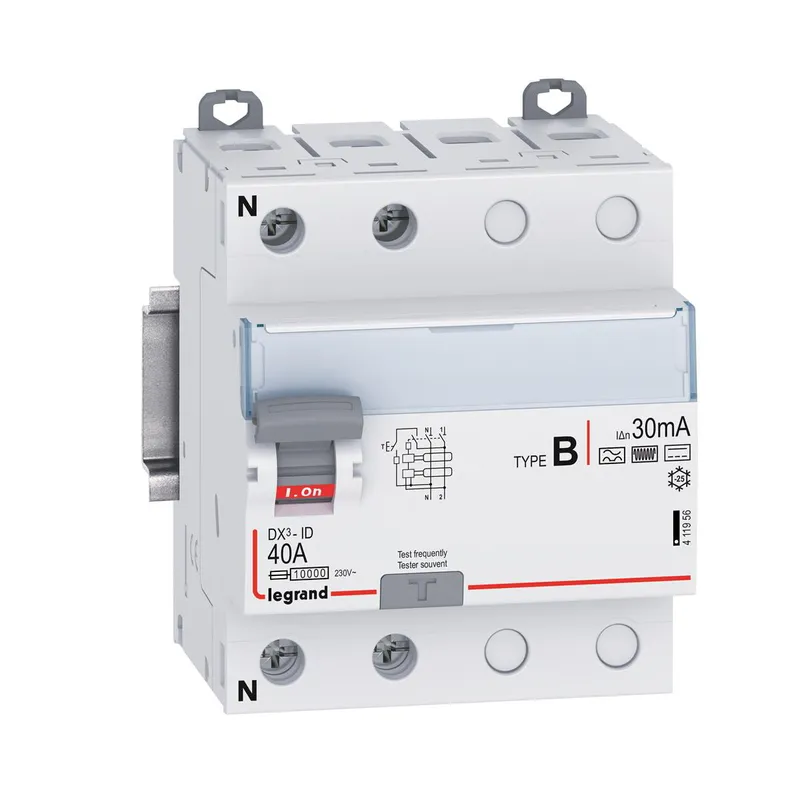 Legrand FI-Schutzschalter, FI DX3 40A 2-pol.30mA Typ B 230VAC N