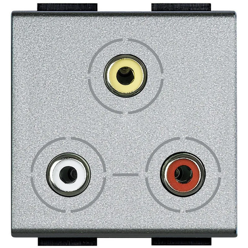 Bticino Anschlussdose NT4283 RCA 3-f TECH