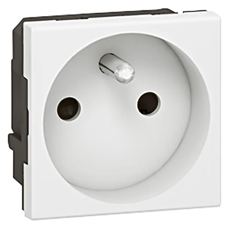 Legrand Steckdose 077113 franz. 4qmm SK 2modulig weiss
