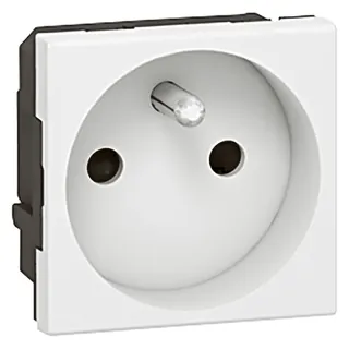 Legrand Steckdose 077113 franz. 4qmm SK 2modulig weiss